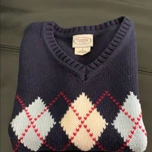 Talbot’s kids Argyle Navy Blue sleeveless Vest